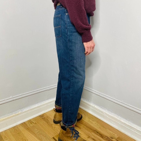 L.L. Bean Flannel Lined‎ Jeans 35x30 - Picture 3 of 4